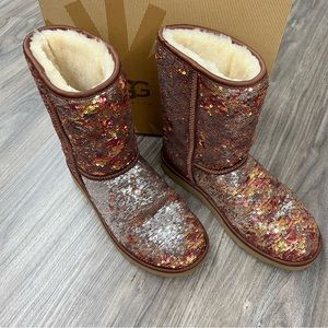 Ugg Classic Short Sequin Boots in Autumn